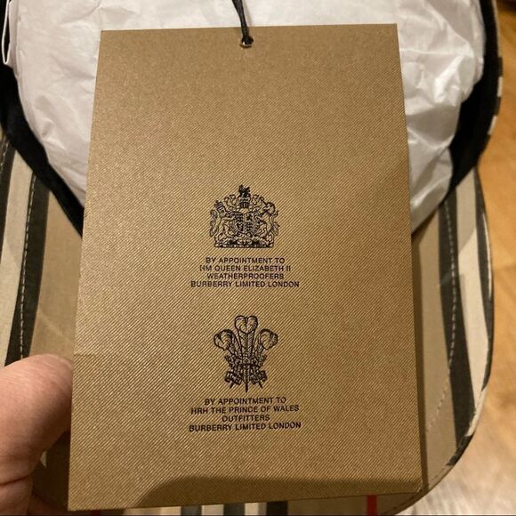 Burberry Monogram Motif Icon Stripe Cotton Baseball Cap New With Tags - Picture 5 of 7